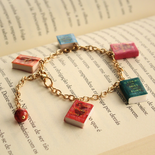 Custom Made Book Charm Bracelet