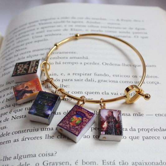 Custom Made Book Charm Bracelet